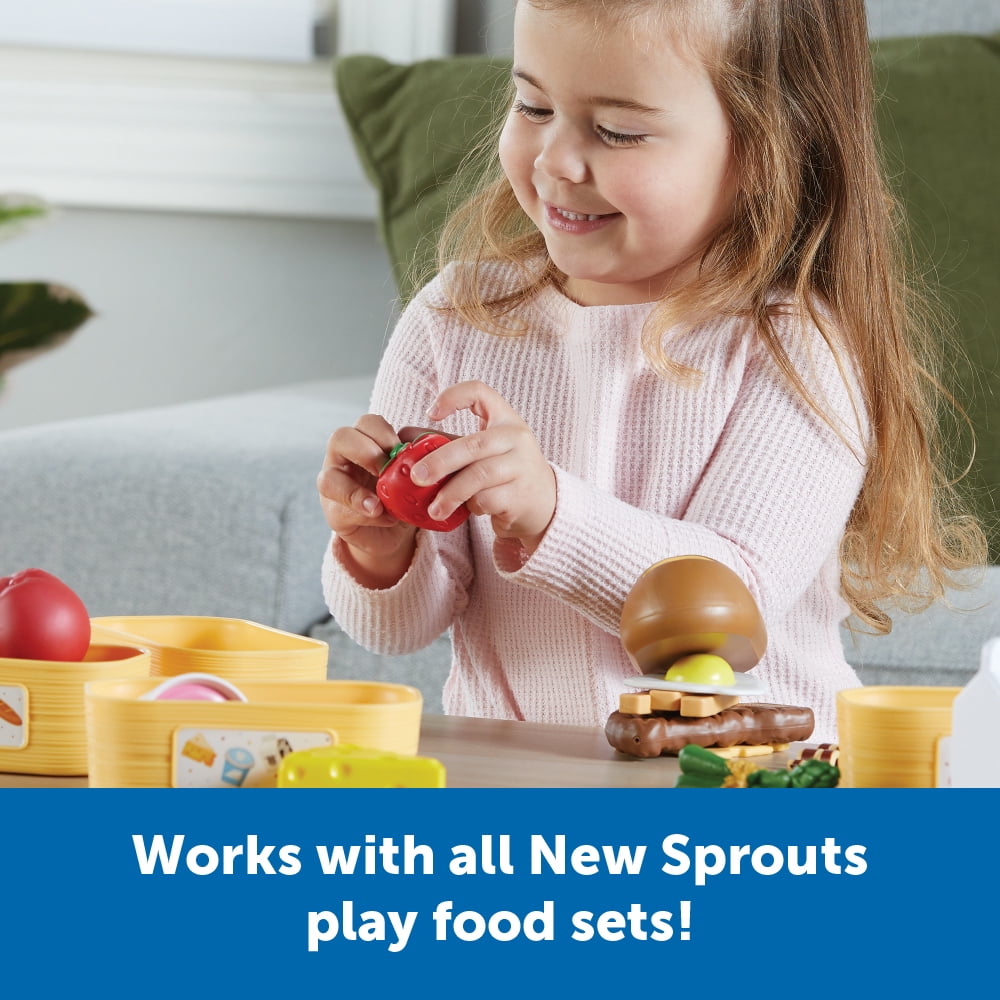 Learning Resources New Sprouts Pick ‘n’ Sort Food Groups, 26 Pieces, Play Food, Ages 18 Months+