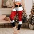 thumbnail image 2 of TTUHYWXI Women's Funny Printed Ugly Christmas Leggings Soft Stretchy Holiday Tights (Wine, M), 2 of 7