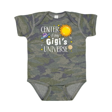 

Inktastic Center of My Gigi s Universe Boys or Girls Baby Bodysuit