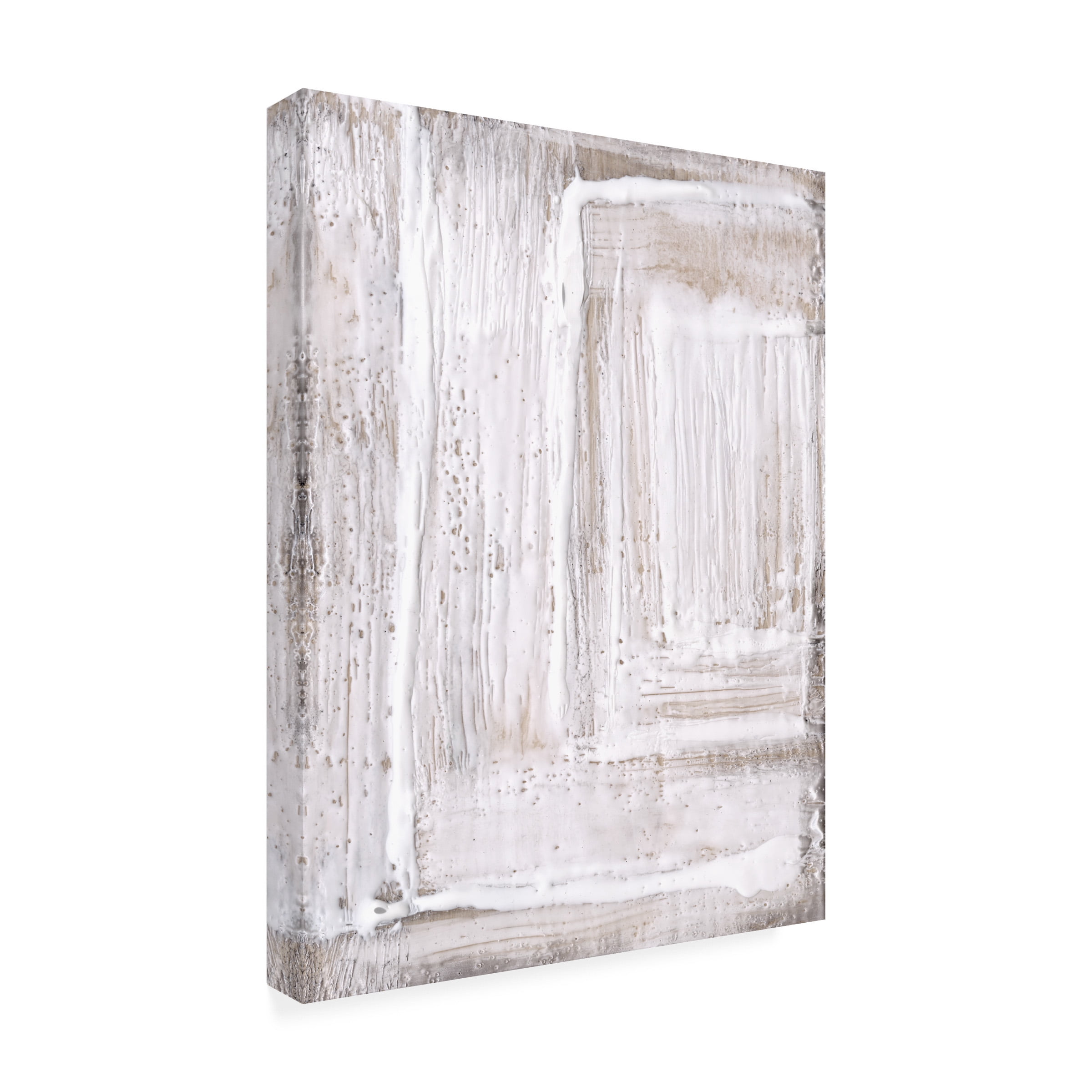 Jennifer Goldberger 'Concentric White I' Canvas Art