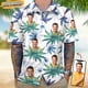thumbnail image 3 of Camisas con estampado floral de hojas de palma y aguacate para hombre, ropa personalizada, camisa hawaiana para playa, ropa de fiesta, blusas casuales, 3 of 5