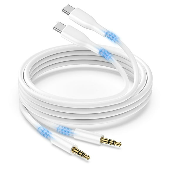 USB C to Aux Cord for Car Compatible with iPhone 17/17Pro/17Pro Max/17Air/16/15, USB C to 3.5mm Audio Aux Jack Cable Type C to 3.5mm Headphone Male Cord Car Cable for Samsung Galaxy S25Ultra,