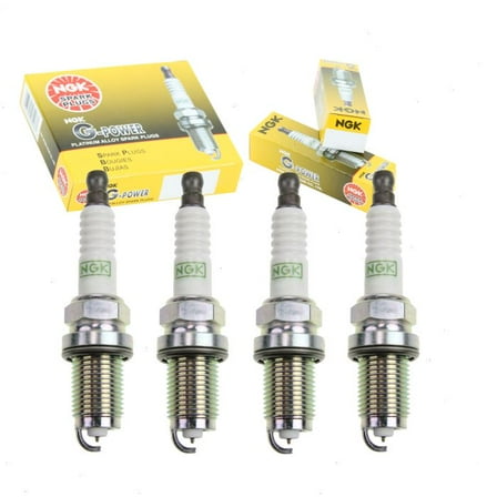 4 pc NGK G-Power Spark Plugs compatible with Honda Element 2.4L L4 2003-2011