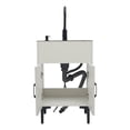thumbnail image 5 of White Freestanding Bathroom Sink Vanity with Storage Cabinet, White, 201 Stainless Steel & Wood, Hot-Cold Faucet, Soap Dispenser, Drain Basket, Overflow Hole, 19.7"x15.8"x30.7", Modern, Easy Assembly, 5 of 20