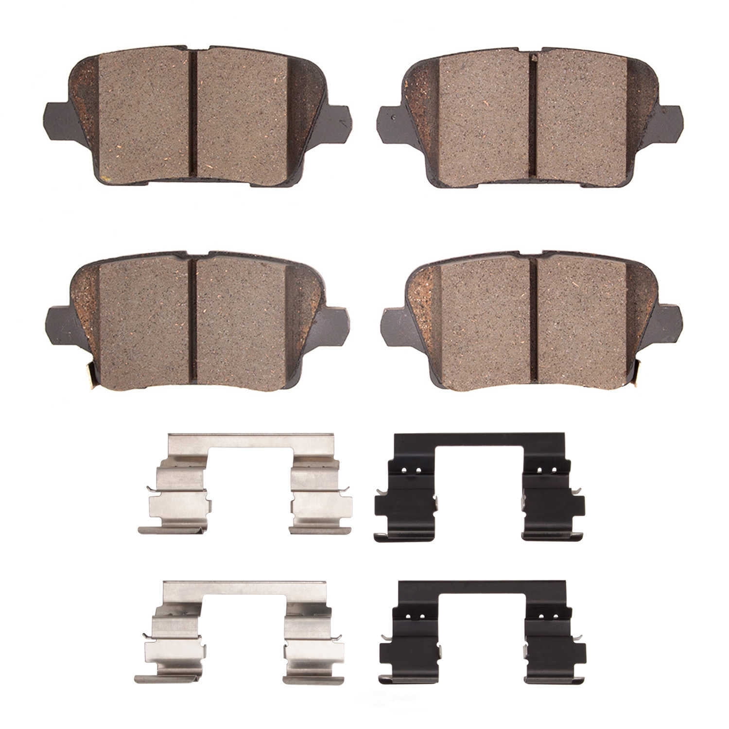 Dynamic Friction Company 1551-2189-01 DFC 5000 Advanced Brake Pads - Ceramic and Hardware Kit - OE
