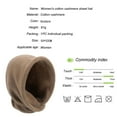 thumbnail image 2 of LEKODE Hooded Shawl Knit Scarf Thick Scarf Scarves for Women's Scarf Knitted Scarf Women Scarf Beige One Size, 2 of 3
