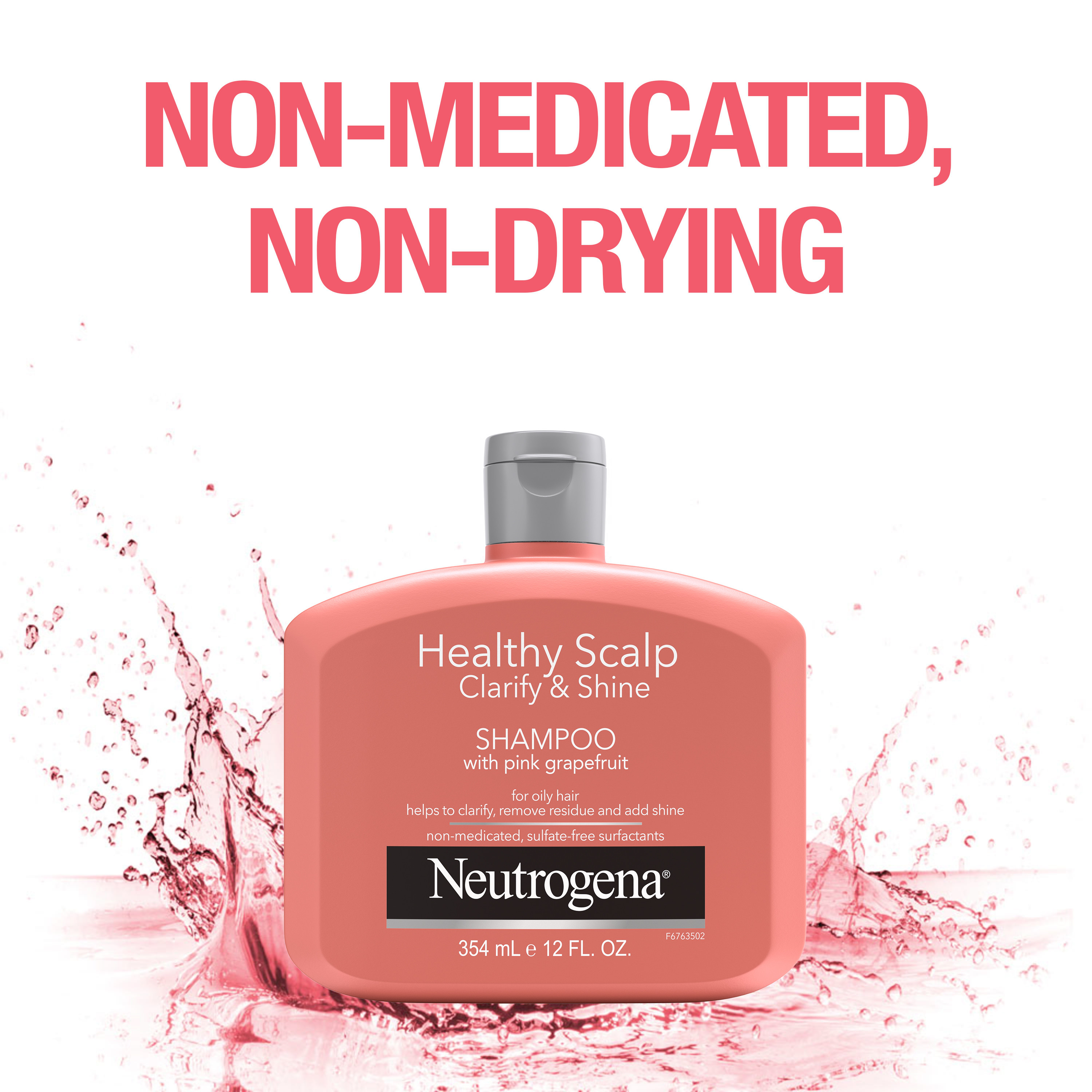 Neutrogena Exfoliating Shampoo for Oily Hair & Scalp with Pink Grapefruit, 12 fl oz - image 4 of 6