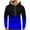 Blue, variant on SwiftWear Hoodies for Men Casual Fashion Pocket Gradient Color Pullover Long Sleeve Tops Hooded Sweatshirt, Sky Blue S