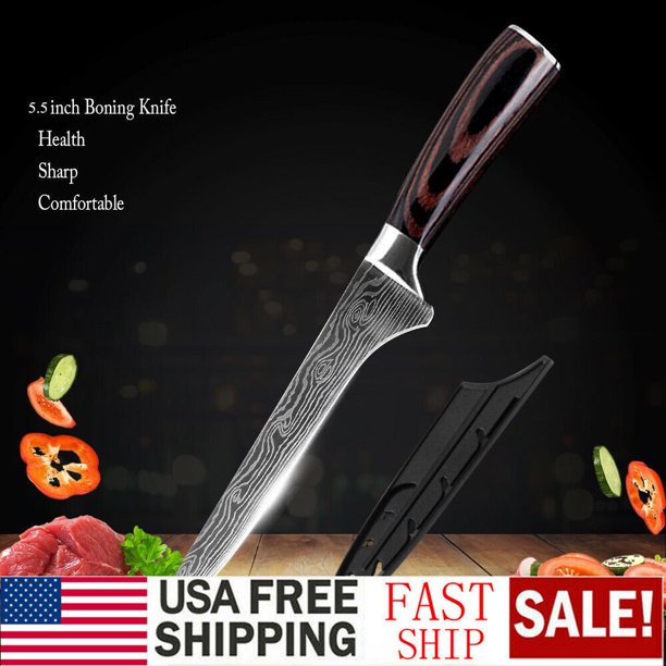 MDHAND Boning Knife 6 Inch German High Carbon Stainless Steel Grade Boning Fillet Knife