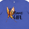 thumbnail image 4 of Inktastic Illinois Girl Butterfly Youth T-Shirt, 4 of 5