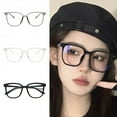 thumbnail image 2 of ruhuadgb Blue Light Blocking Glasses Unisex Retro Clear View Strong Hinge Transparent with Brim Eye Clear Bluelight Glasses Spectacles, 2 of 8