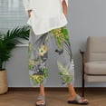 thumbnail image 2 of Pantalones capri Medlor Boho 2025 de verano de pierna ancha para mujer, 2 of 5