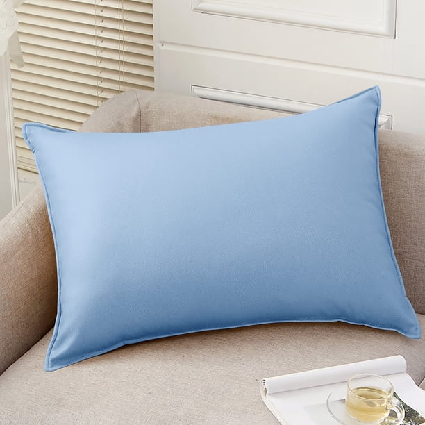 Funda de almohada rectangular impermeable para exteriores – Protector de cojín moderno y liso para muebles de patio, jardín y piscina.