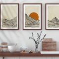 thumbnail image 5 of 3pcs, Mountain Wall Art Mountain Line Minimalist Wall Decor Sun Wall Japandi Wall Art Living Room Art No Frame, 5 of 5
