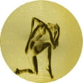 thumbnail image 1 of Ahgly Company Tapis d'Intérieur Lavables en Machine, Ronds, Transitionnels, Vert-Jaune Foncé, Ronds de 4', 1 of 7