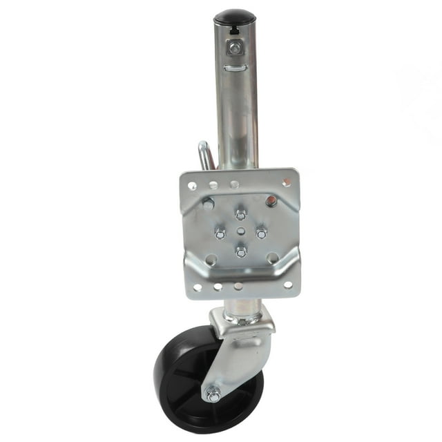 Trailer Tongue Jack, Adjustable Heavy Duty Simple Operation Professional High Strength Swivel Trailer Jack With 6in Wheel For RV