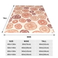 thumbnail image 3 of Honeii Mushrooms2 Print Fleece Blanket - Throw Blanket for Bed, Sofa, Couch, Camping, and Travel , Microplush Ultra Soft Warm Blanket-50"x40", 3 of 7