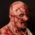 thumbnail image 4 of Creepy Creepy  Face Cover Latex Demons Evil Face Cover Cosplay Scary Costume Props Headgear, 4 of 8