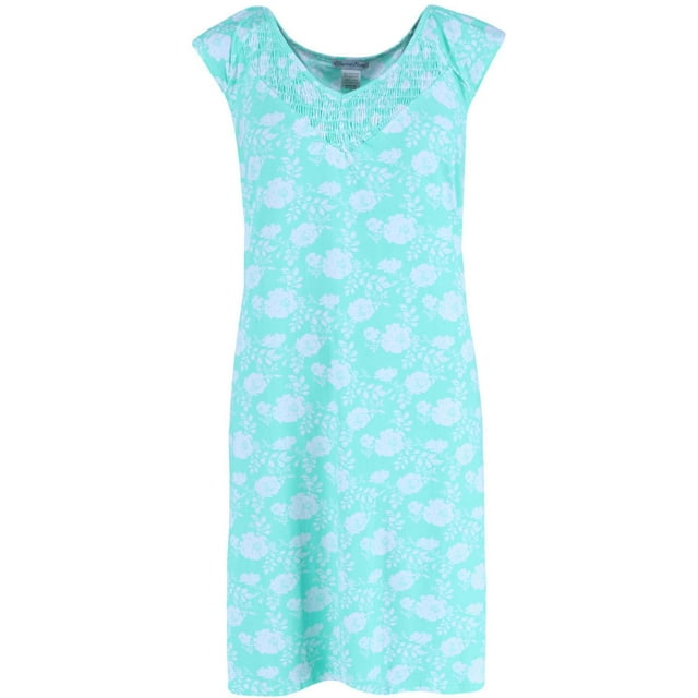 Elegant Emily Robe Florale Menthe (Grande Taille pour Femmes)