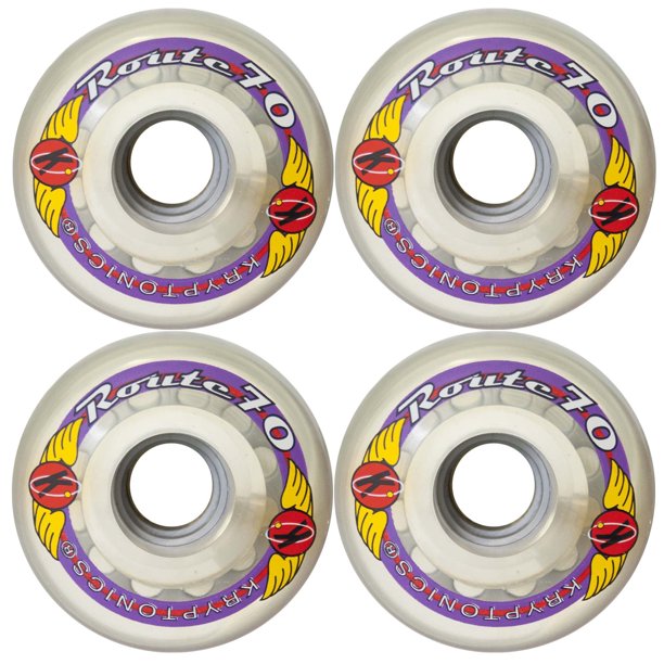 KRYPTONICS ROUTE 70MM 78A CLEAR Longboard Cruiser Skateboard Wheels
