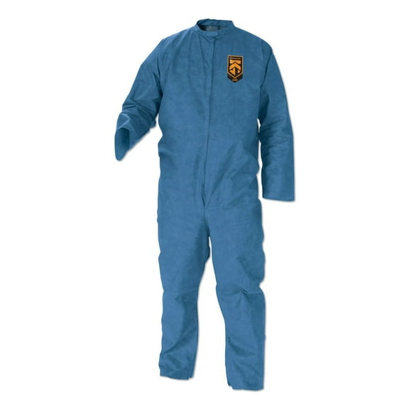 Ansell 58535 A20 Breathable Particle-Pro Zip Coveralls - 2X-Large, Blue (24/Carton)