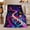 Nebula Keyboard, variant on Celestial Piano Keys Floating Notes, Mystical Celestial Art Scene, Warm Flannel Blanket for Home Library and Reading Nook, Celestial Art Lovers Housewarming Gift, Celestial Home Decor