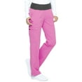 thumbnail image 3 of Elle Scrubs Pant for Women Mid Rise Straight Leg Pull-on EL130, S, Berry Parfait, 3 of 5
