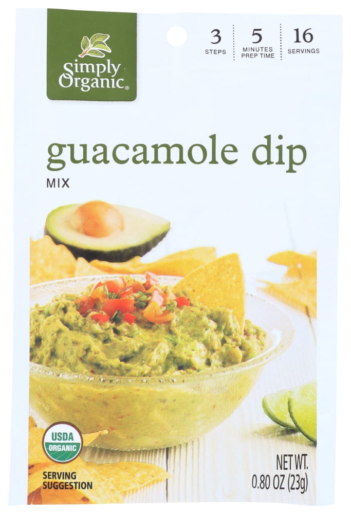 Simply Organic Guacamole Dip Mix, .8 Oz