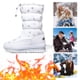 thumbnail image 1 of Botas Suela Gruesa Con Térmica Lluvia Invierno Mujeres Nieve Forrada Impermeable Sin Deslizamiento para Viajes Al Aire Libre Rojo, 1 of 9