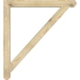 thumbnail image 3 of Ekena Millwork 4"W x 44"D x 48"H Traditional Craftsman Rough Sawn Bracket, Douglas Fir, 3 of 4