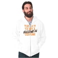 thumbnail image 4 of Too Lazy To Get A Halloween Costume Zip Up Hoodie Men's Women's Brisco Brands M, 4 of 6