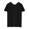 thumbnail image 4 of Lolmot Summer Tops for Women 2023 Trendy Summer Plus Size Casual V Neck T Shirts for Women Mesh Short Sleeve Dressy Tops Shirts, 4 of 4