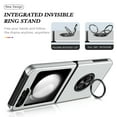 thumbnail image 7 of Nalacover Case for Samsung Galaxy Z Flip5 Magnetic Ring Holder Kickstand Cover, Heavy Duty Rugged PC + TPU Shockproof Lens Protection Phone Case for Samsung Galaxy Z Flip5, Silver, 7 of 7
