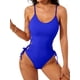 thumbnail image 1 of Traje de Baño de una Pieza para Mujer Traje de Baño de una Pieza con Abertura Alta para Mujer Traje de Baño de una Pieza Azul S, 1 of 7