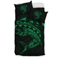 thumbnail image 2 of Hawaii Polynesian Mahi - Mahi Common Dolphinfish Bedding Set - Green, 2 of 6