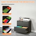 thumbnail image 3 of 2-Drawer Locking Filing Cabinet / Secure and Stylish Office Furniture, 3 of 7