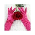 thumbnail image 4 of INSPIRE CHIC Women's Long Gloves 1920S Evening Party Full Finger Mittens Elegant Opera Glove Fuchsia One Size, 4 of 5