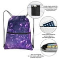 thumbnail image 3 of Naloa Purple Bubble Abstract Art Drawstring Backpack String Bag Cinch Water Resistant for Gym Shopping Sport Yoga, 3 of 6