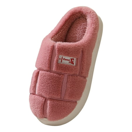 

Slippers For Women Ladies Winter Warm Wooden Floor Thickened Indoor Non Slip Slippers