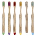 thumbnail image 2 of SmartLifeCo Kids Bamboo Toothbrushes, Multi-Colored, 6 Pack, 2 of 7