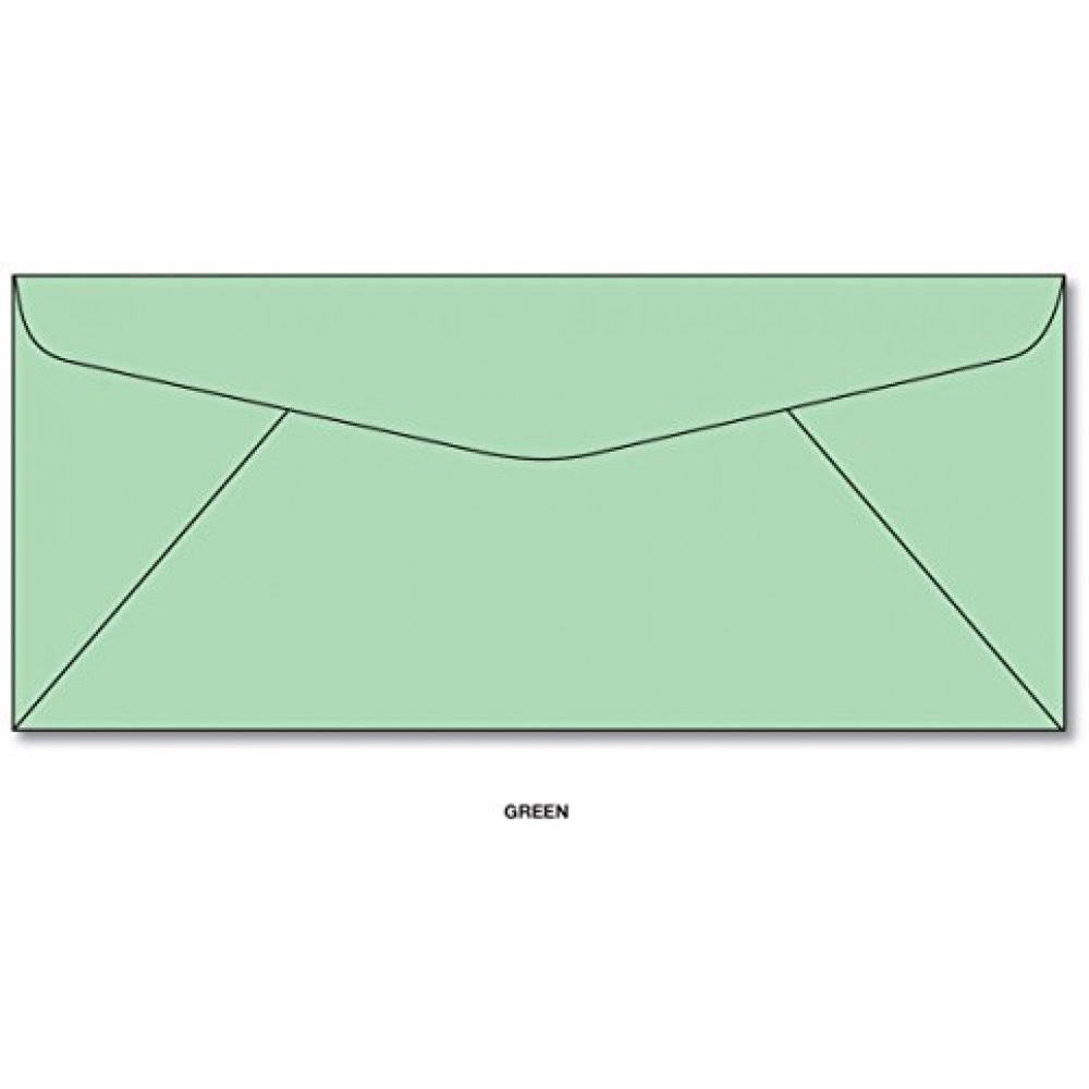 Green 10 Business Size Envelopes 50 Envelopes