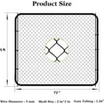 thumbnail image 6 of HITTITE Adjustable Chain Link Fence Gate Kit, PVC Coated Anti-Rust Outdoor Garden Fence Gate, Heavy Duty Pedestrian Gate Walking Fence Gate for Yard, 26"-72" Wide x 5' High., 6 of 9