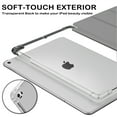 thumbnail image 5 of DuraSafe Cases iPad 7th 8th 9th Gen 2019 / 2020 / 2021 - 10.2 Inch [ iPad 9 8 7 ] MW762LL/A MW742LL/A MYLC2LL/A MYL92LL/A MYLA2LL/A MK2K3LL/A MK2L3LL/A Power Saving Case Clear Back - Light Gray, 5 of 5