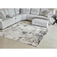 thumbnail image 2 of Signature Design by Ashley Langwell Abstract Area Rug 8' x 10', Black, Gray, White Modern Indoor Living Room Rug, 2 of 5