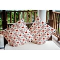 thumbnail image 5 of 16" x 16" Simply Daisy Spring Garden Indoor/Outdoor Pillow, White-Red Qty 1, 5 of 6
