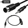 thumbnail image 2 of AOOOWER 5 Pin Din Male to 3.5mm TRS Cable Stereo Adapter Cord Stable Output 50CM, 2 of 7