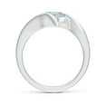 thumbnail image 2 of Angara Natural 1.12 Ct. Aquamarine Solitaire Ring in Sterling Silver for Women (Ring Size: 7), 2 of 11