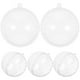 thumbnail image 1 of 5 piezas de adornos de plástico transparente rellenables, bolas colgantes transparentes para árbol de Navidad, bolas artesanales para manualidades, esferas colgantes navideñas, 1 of 7