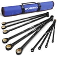 thumbnail image 1 of Juego de llaves de trinquete WORKPRO extralargas, 10 piezas, 8-19 mm, 1 of 9