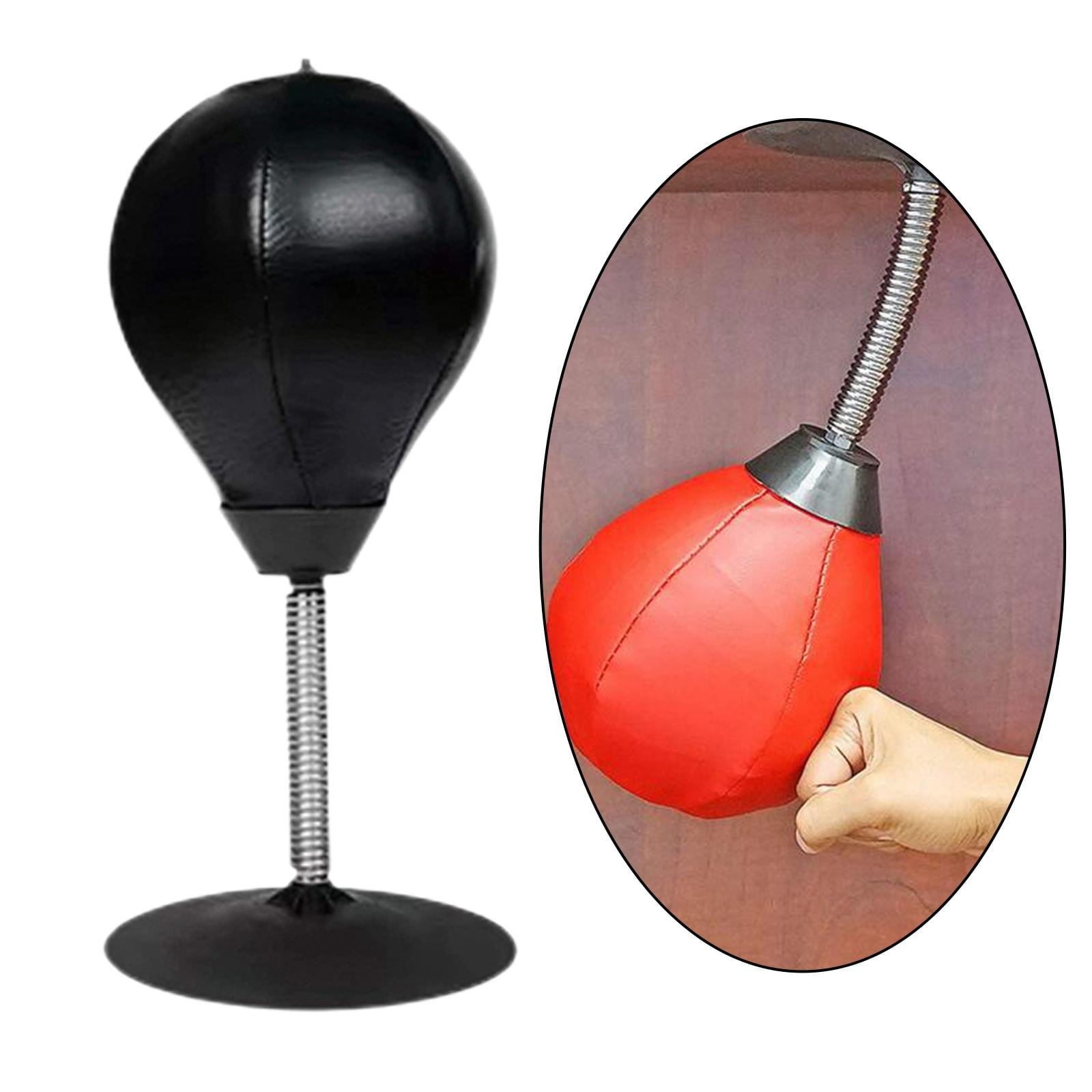  Fun Punch Desktop Boxing Speed Ball with Stand,Desktop  Punching Bag,Fun Punch Rage Bag,Desktop Punching Bag, Fun Punch Boxing Ball  Punching Bag (Color : Black, Size : 1pc) : Sports 